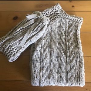 Express Knitted Oversized Bishop Sleeved Sweater